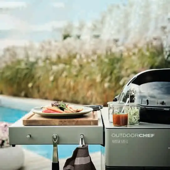 18.128.74MA AROSA 570 G EVO Grey Steel Blazing Cooking Zone Kit Plus Detail Cooking Zone Pool Detail 1