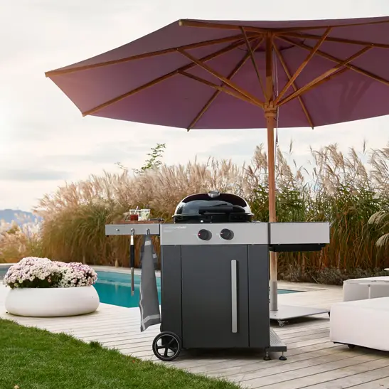 18.128.74MA AROSA 570 G EVO Grey Steel Blazing Cooking Zone Kit Plus Detail Cooking Zone Pool Portrait Pool