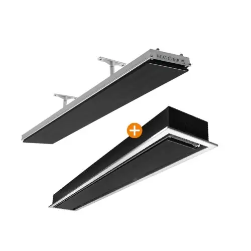 Heatstrip Design 1500 Watt Heater met Inbouwframe