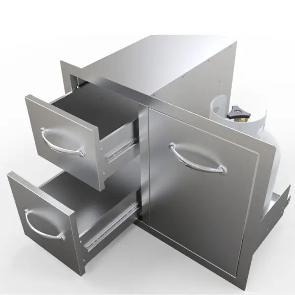 Sunstone Double Drawer Trash Combo 30" - Image 9