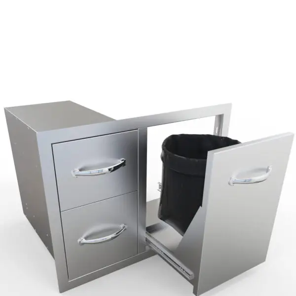 Sunstone Double Drawer Trash Combo 30" - Image 5