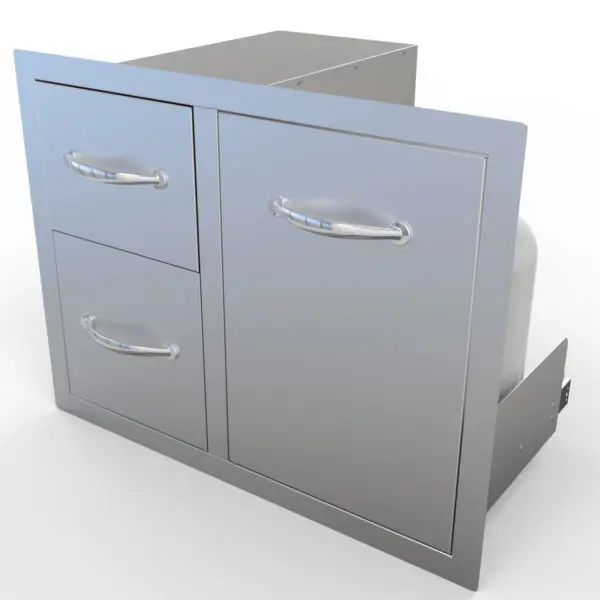 Sunstone Double Drawer Trash Combo 30" - Image 7