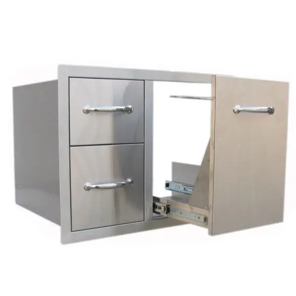 Sunstone Double Drawer Trash Combo 30" - Image 4