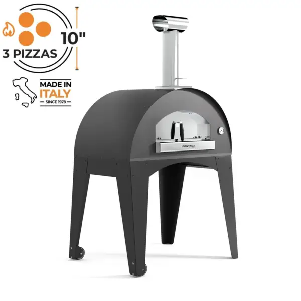 Fontana Amalfi Wood Pizza Oven with Trolley