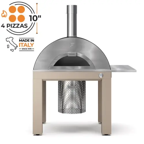 Fontana Bellagio Wood Pizza Oven Including Trolley