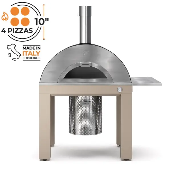 Fontana Bellagio Wood Pizza Oven Including Trolley