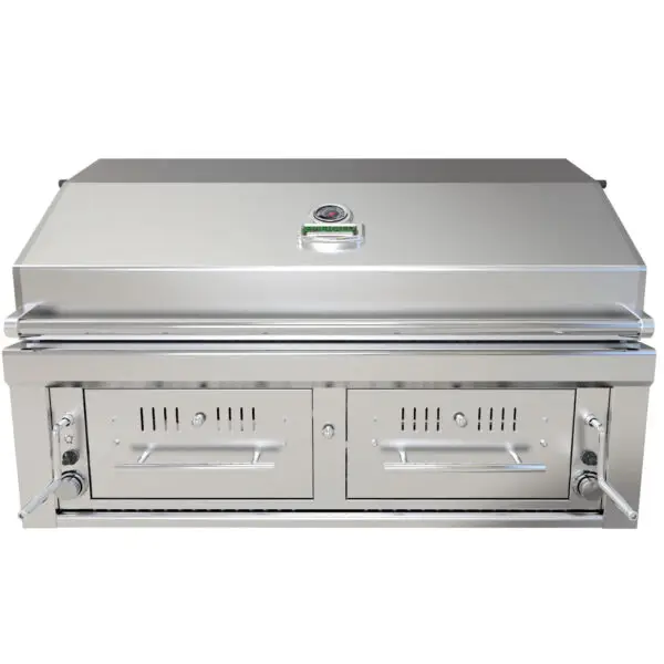Sunstone 42" Charcoal & Wood Hybrid Dual Zone Grill - Image 2