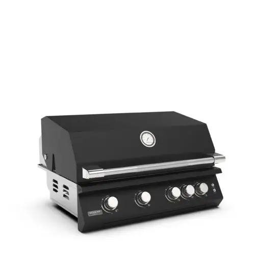 Brabura Fusion 400 Matte Black Built In Gas Barbecue