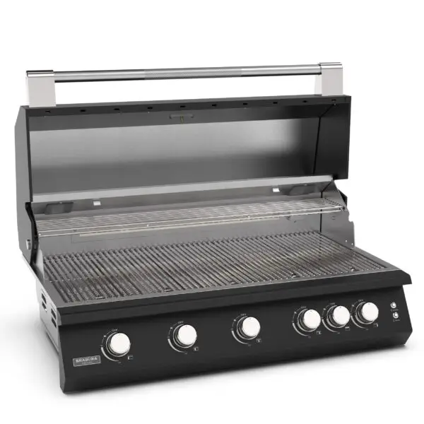 Brabura Fusion 500 Matte Black Built In Gas Barbecue - Image 4