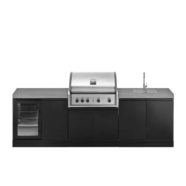 GrandPro 262 Pro Elite 4B Outdoor Kitchen with Fridge + Sink