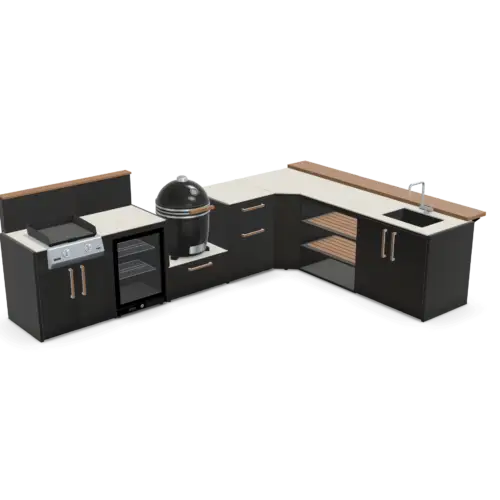 Brabura 2 Burner Plancha Outdoor Kitchen