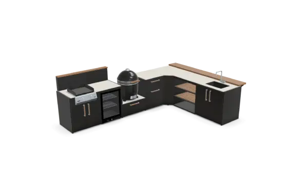 Brabura 2 Burner Plancha Outdoor Kitchen