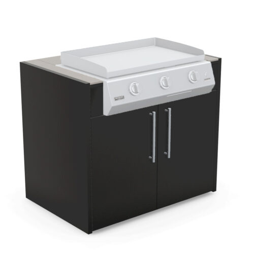 Brabura KC 100 Plancha Cabinet with Pietra Di Luna Countertop