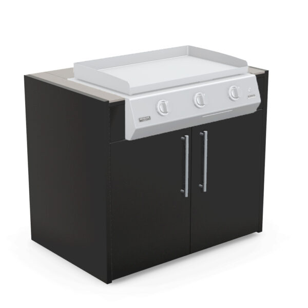 Brabura KC 100 Plancha Cabinet with Pietra Di Luna Countertop