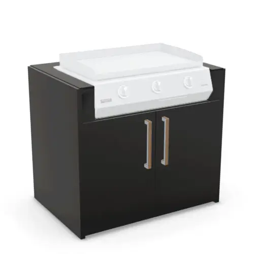 Brabura KC 100 Plancha Cabinet with Nero Zimbabwe Countertop