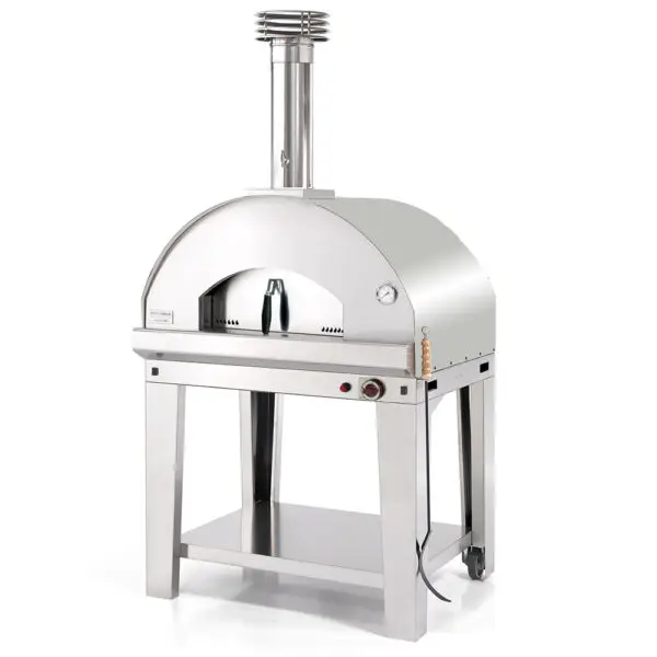 Fontana Mangiafuoco Stainless Steel Dual Fuel Pizza Oven Including Trolley