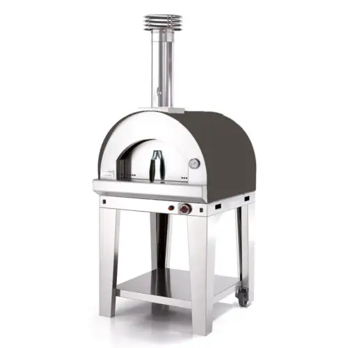 Fontana Margherita Anthracite Dual Fuel Pizza Oven Including Trolley