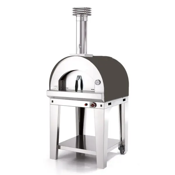 Fontana Margherita Anthracite Dual Fuel Pizza Oven Including Trolley