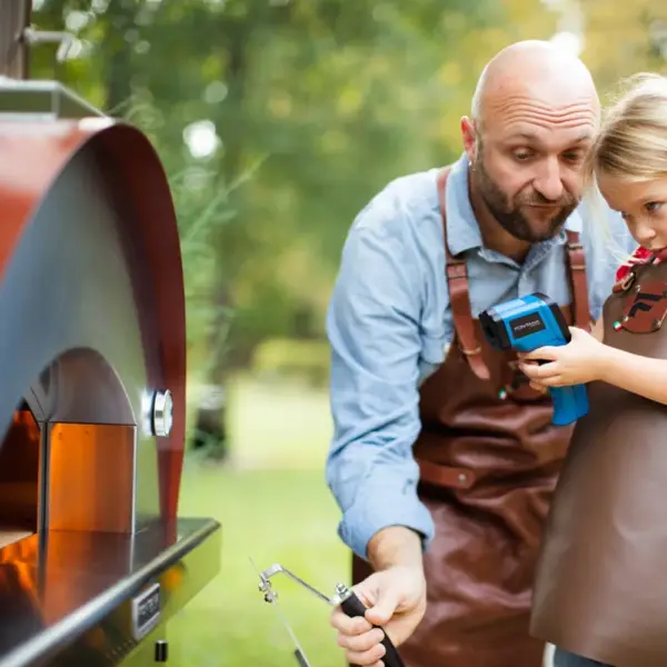 Fontana Margherita Rosso Wood Pizza Oven Including Trolley - Image 3