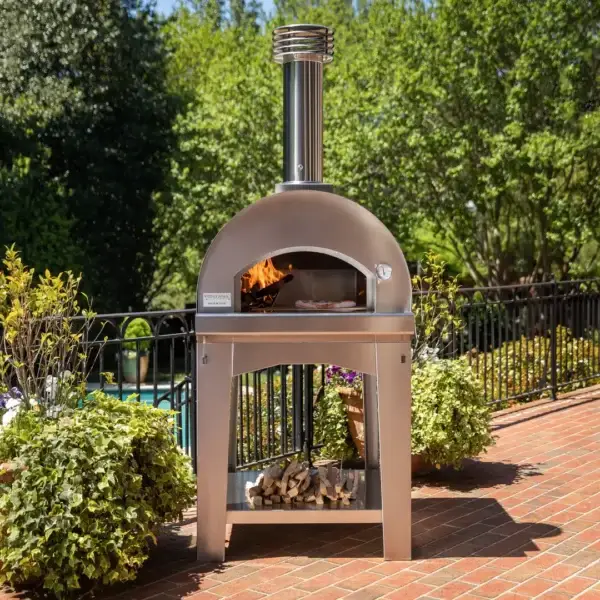 Fontana Margherita Rosso Wood Pizza Oven Including Trolley - Image 6