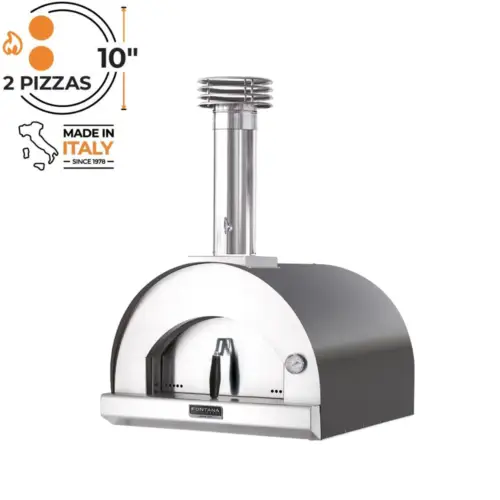 Fontana Margherita Anthracite Build In Wood Pizza Oven