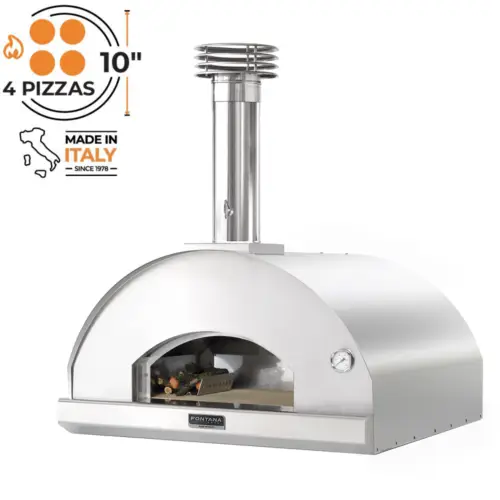 Fontana Marinara Stainless Steel Build In Wood Pizza Oven