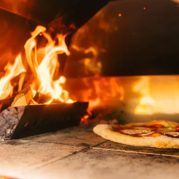 Fontana Margherita Rosso Wood Pizza Oven Including Trolley - Image 4