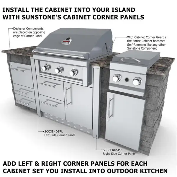 Sunstone Cabinet for 3 Burner Gas Grill - Image 6