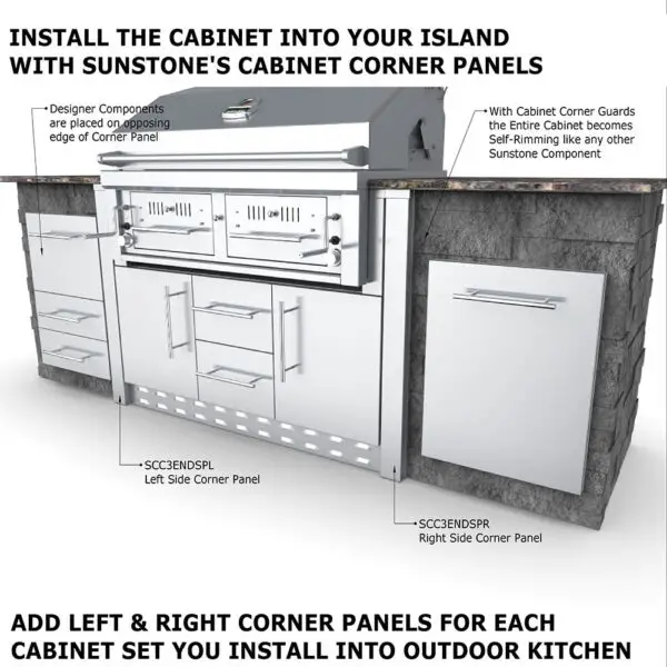Sunstone Cabinet for 42" Hybrid Charcoal - Image 7