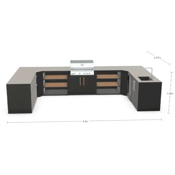 U SHAPE KITCHEN S4B 1