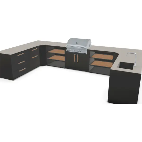U SHAPE KITCHEN S4B SIDE ONE 1