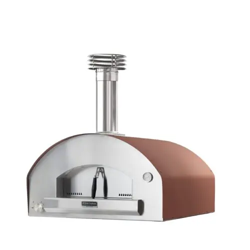 Fontana Mangiafuoco Rosso Countertop Dual Fuel Pizza Oven