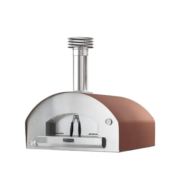 Fontana Marinara Rosso Countertop Dual Fuel Pizza Oven
