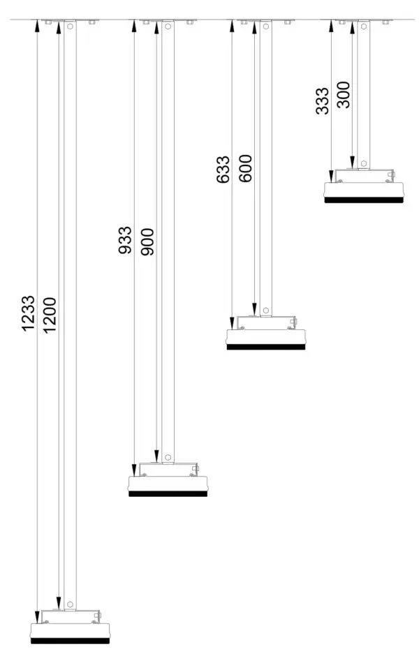 HEATSTRIP Design/ Max Silver Extension Poles 30 cm - Image 3