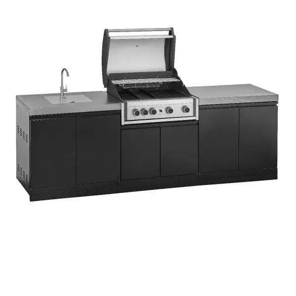 GrandPro Elite G4 Burner Gas Barbecue with Sink - Image 4