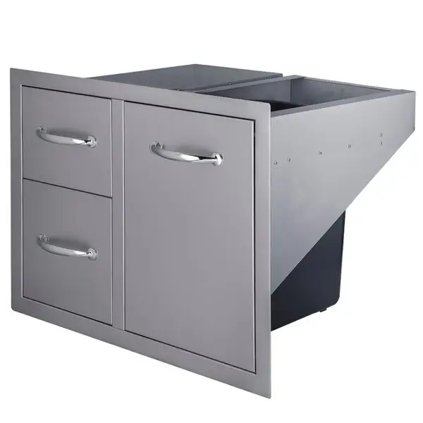 Sunstone Double Drawer and Trash Combo 36" - Image 2
