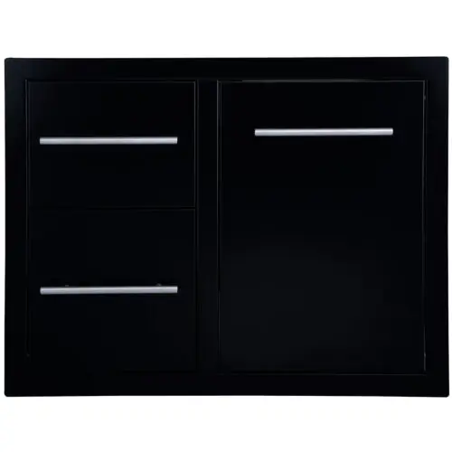 Sunstone Black Series Double Drawer Trash Combo 36"