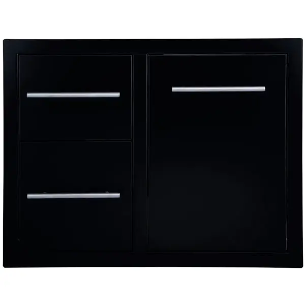 Sunstone Black Series Double Drawer Trash Combo 36"