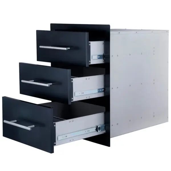 Sunstone Black Series Triple Access Drawer - Image 3
