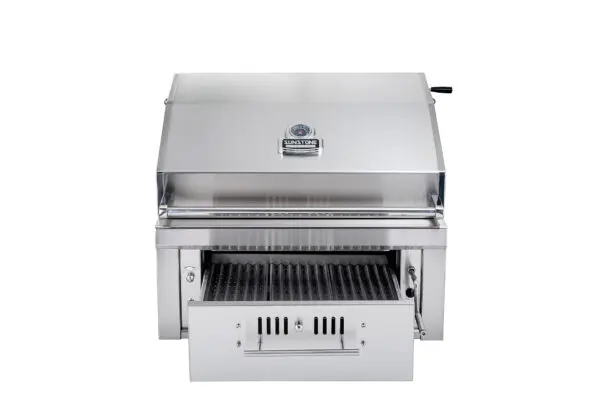 Sunstone 30" Charcoal & Wood Hybrid Single Zone Grill - Image 5