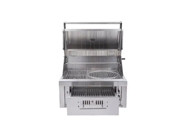 Sunstone 30" Charcoal & Wood Hybrid Single Zone Grill - Image 3