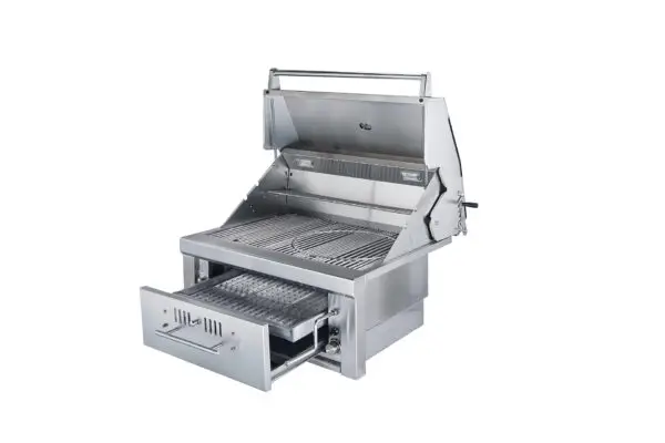 Sunstone 30" Charcoal & Wood Hybrid Single Zone Grill - Image 2