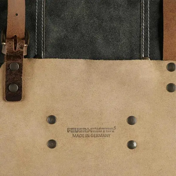 Feuermeister® Antique Leather Anthracite Apron (Small) - Image 3