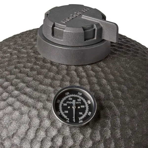 Detail black kamado thermometer scaled 1