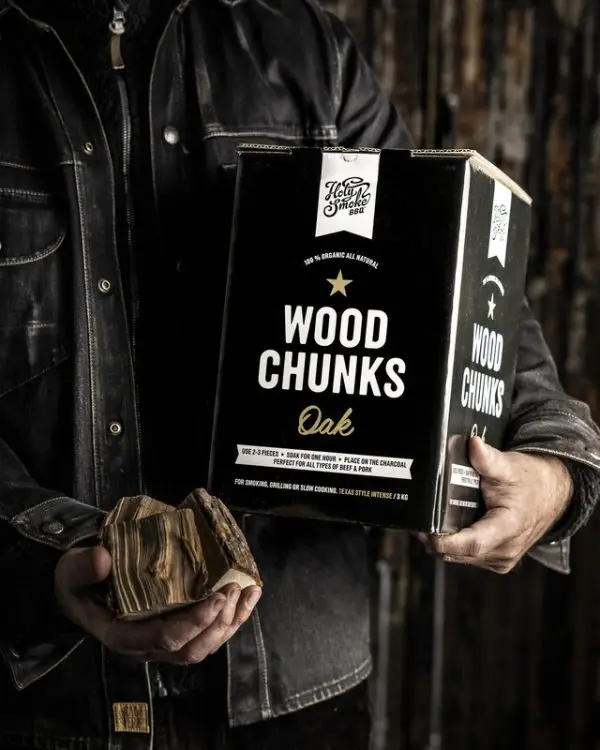 HOLY SMOKE BBQS SMOKE WOOD CHUNKS OAK 3 KG - Image 2