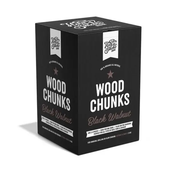 HOLY SMOKE BBQ  SMOKE WOOD CHUNKS BLACK WALNUT 3 KG