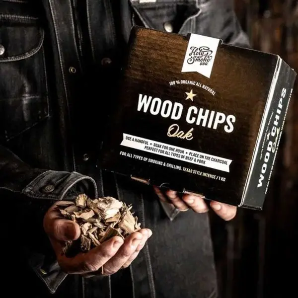 HOLY SMOKE BBQ  SMOKE CHIPS OAK 1 KG - Image 2