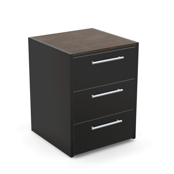 Brabura CT 60 Triple Drawers with Iron Corten Countertop